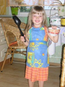 laura девочка, кухня