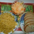 makaroni-hleb-kapusta квашеная капуста, ржаной хлеб, макароны